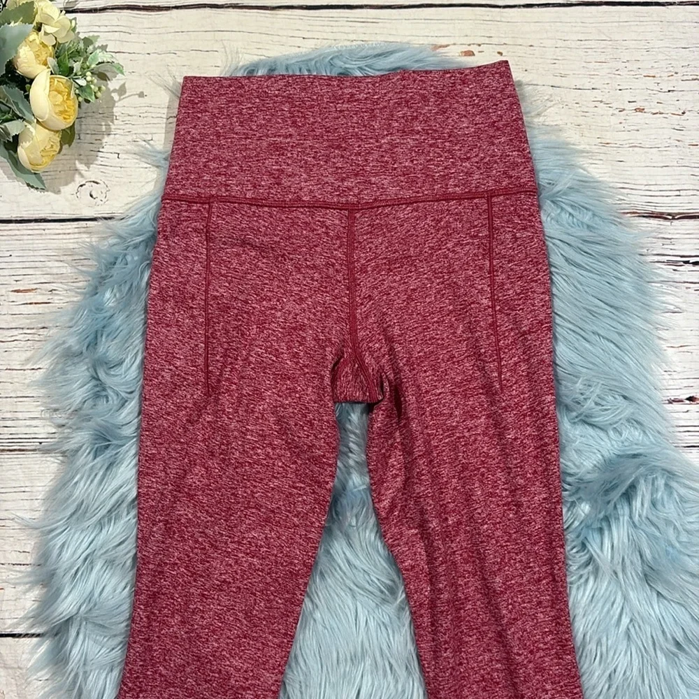Athleta Salutation Stash Pocket II Softluxe Tight Leggings Antique Red